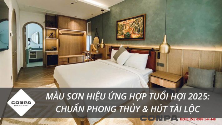 Màu sơn hiệu ứng hợp tuổi Hợi