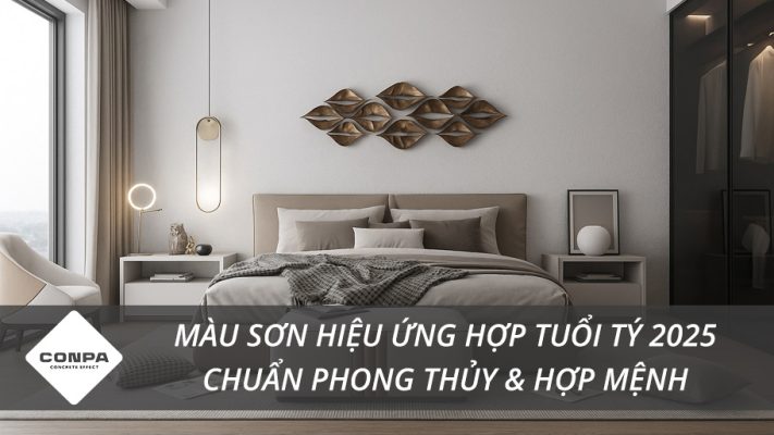 Màu sơn hiệu ứng hợp tuổi Tý